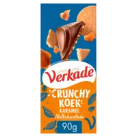 Verkade Crunchy koek karamel melkchocoladereep