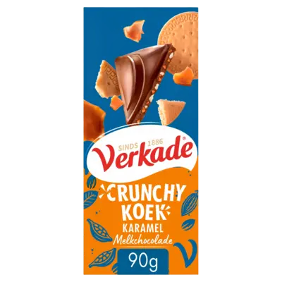 pdp-image-Verkade Crunchy koek karamel melkchocoladereep