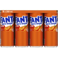 Een afbeelding van Fanta Orange zero sugar 8-pack