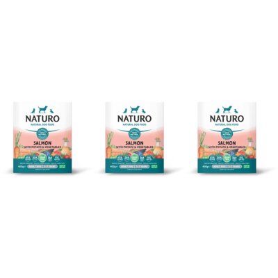 pdp-image-Naturo Zalm en aardappel voor de hond 3-pack