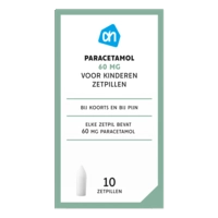AH Paracetamol voor kinderen zetpillen 60mg