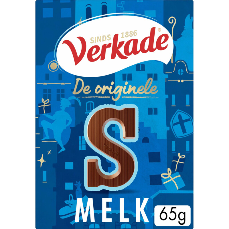 Een afbeelding van Verkade Chocoladeletter melk