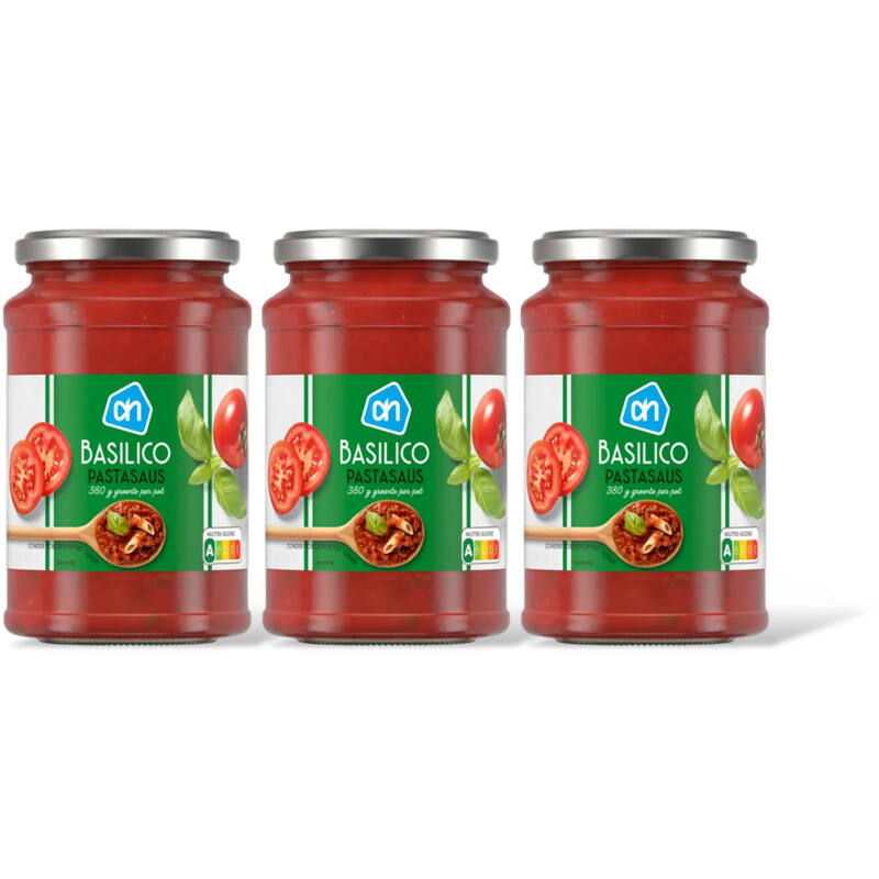 AH Pastasaus basillico 3-pack