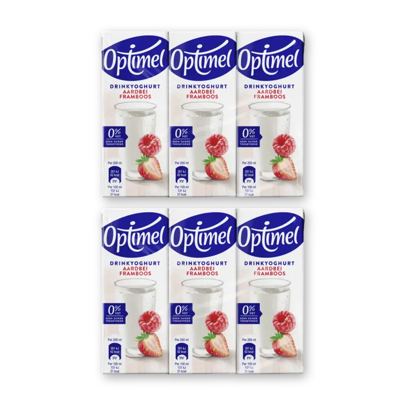 LL drinkyoghurt aardbei framboos 2-pack