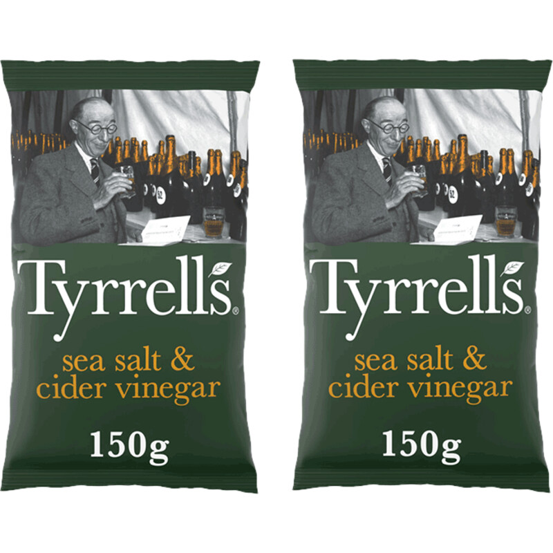 Een afbeelding van Tyrrells Seasalt & Cider vinegar 2-pack