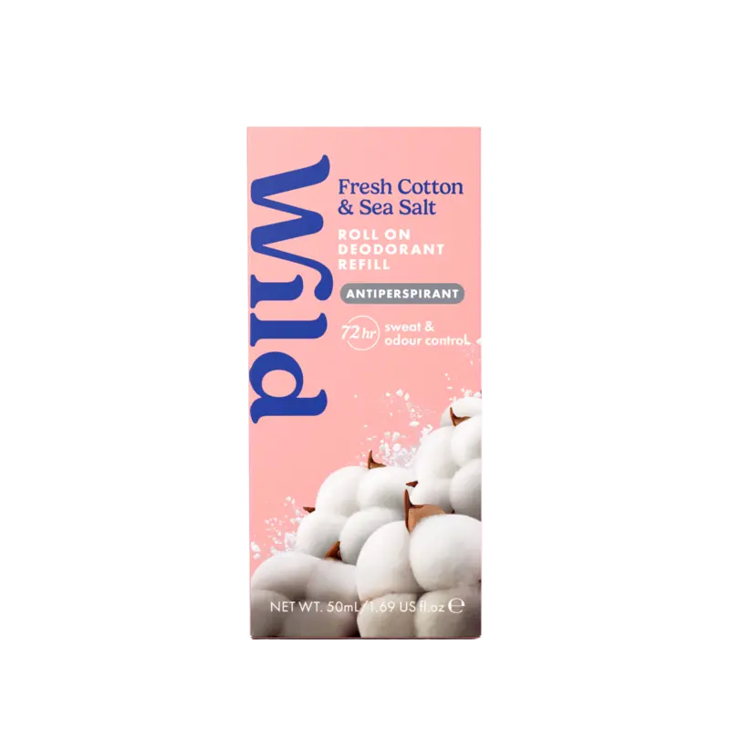 Wild Fresh cotton & sea salt roll on refill