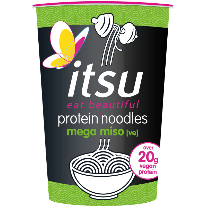 Een afbeelding van Itsu Protein noodles mega miso