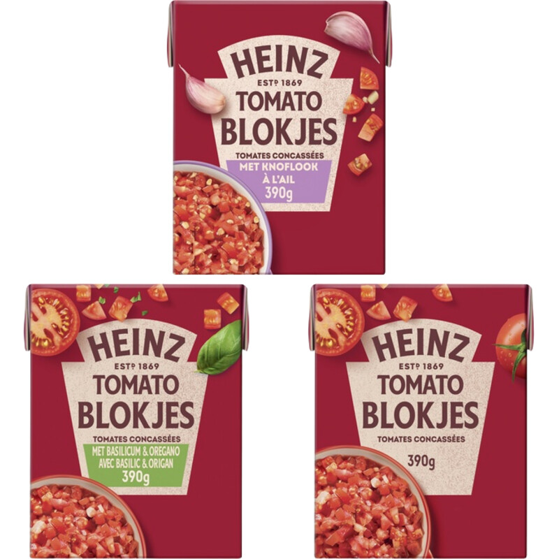 Een afbeelding van Heinz tomatenblokjes combi pakket