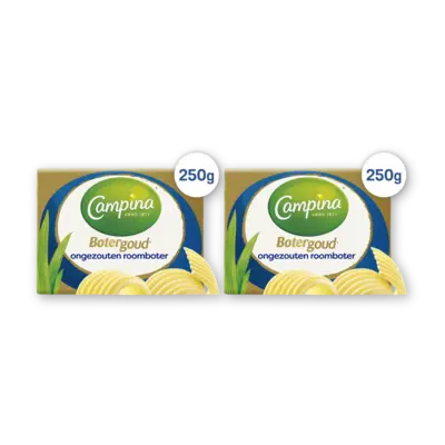 pdp-image-Campina Botergoud ongezouten roomboter 2-pack250