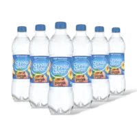 Crystal Clear Sparkling peach 6-pack