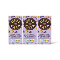 Delicata Reep pure chocolade lavendel/karamel 3pk