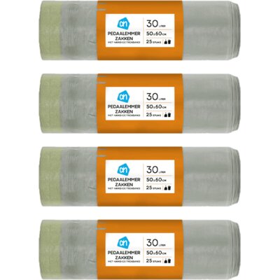 pdp-image-AH Pedaalemmerzakken trekband 30l 4-pack