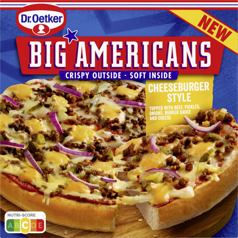 Een afbeelding van Dr. Oetker Big Americans cheeseburger style