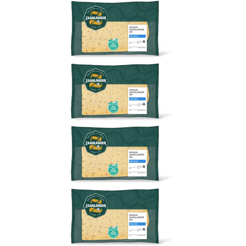 AH Zaanlander Belegen komijn 48+ plakken 4-pack
