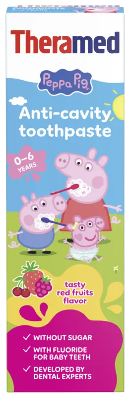 Theramed Peppa pig rode vrucht 0-6 jaar