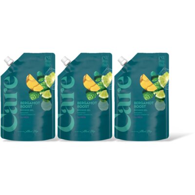 pdp-image-Care Bergamot boost shower gel refill 3-pack