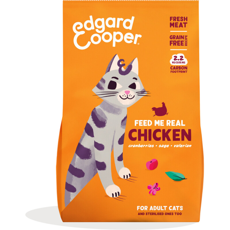 Een afbeelding van Edgard & Cooper Geef mij echte kip voor volwassen kat