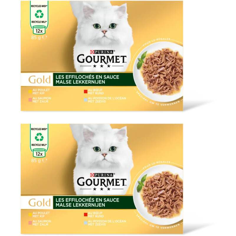 Gourmet Gold malse lekkernijen kip zalm rund 2pk