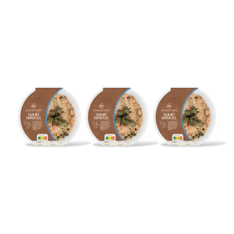 Loaded dip zalm met kappertjes 3-pack