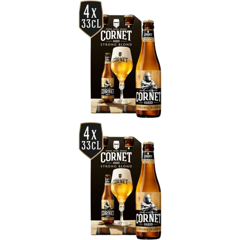 Een afbeelding van Cornet Oaked strong blond 4-pack 2-pack