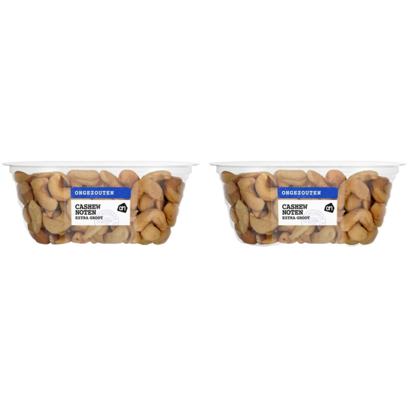 Een afbeelding van AH Cashewnoten ongezouten 2-pack