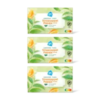 AH Groene thee sinaasappel & papaya 3-pack
