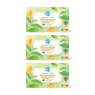 pdp-image-AH Groene thee sinaasappel & papaya 3-pack