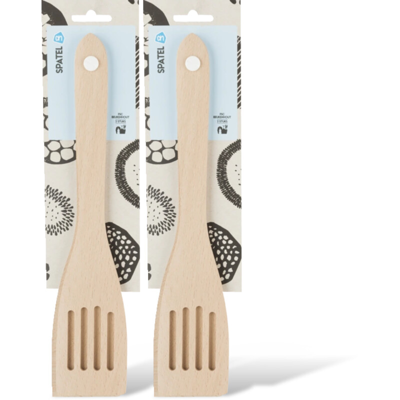 AH Beukenhouten spatels 35cm 2-pack