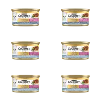 Gourmet Gold luxe mix zeevis & spinazie 6-pack