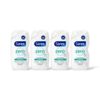 Sanex Zero% hydra douchegel alle huidtypes 4pk