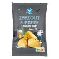 AH Robuuste chips zeezout & peper