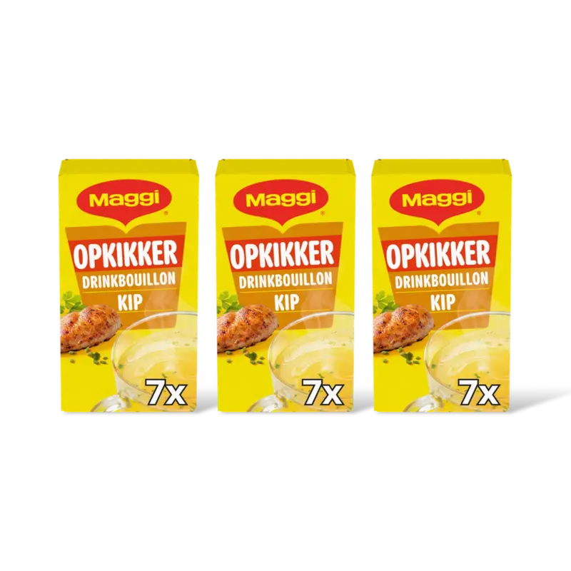 Maggi Opkikker drinkbouillon kip 3-pack