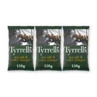 Tyrrells Sea salt & cider vinegar 3-pack