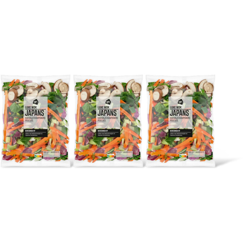 AH Luxe wok Japans champignons peultjes 3pk