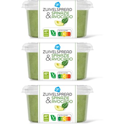 pdp-image-AH Zuivelspread spinazie avocado 3-pack