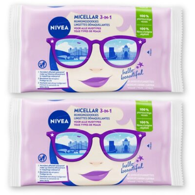 pdp-image-NIVEA Micellar 3-in-1 reinigingsdoekjes 2-pack
