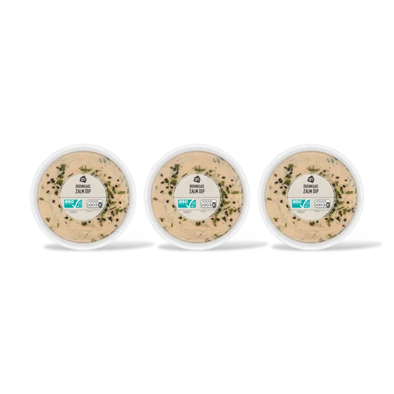 Roomkaas zalm dip 3-pack