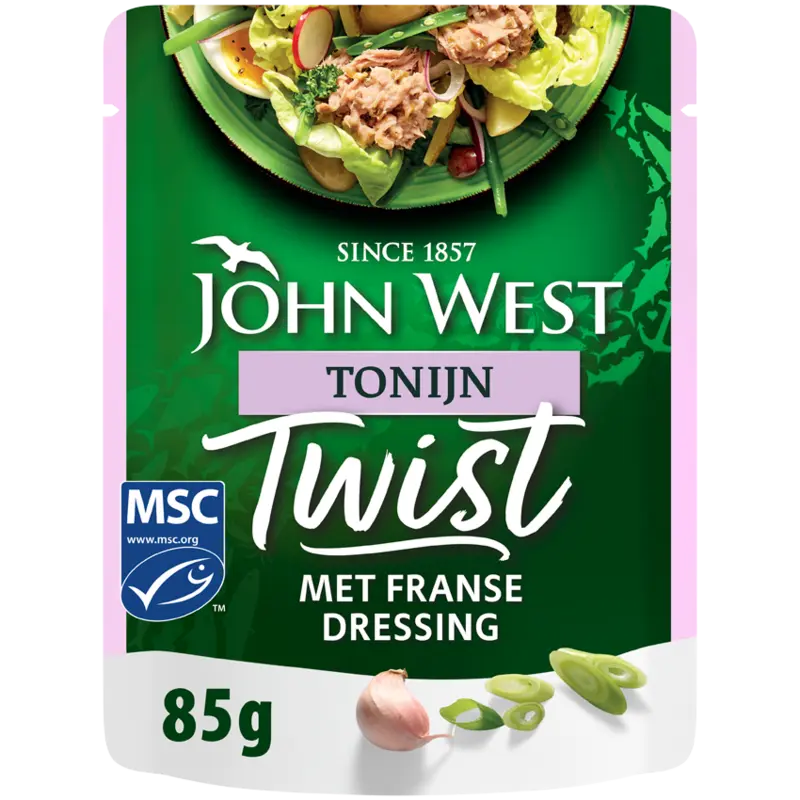 Twist tonijn met Franse dressing