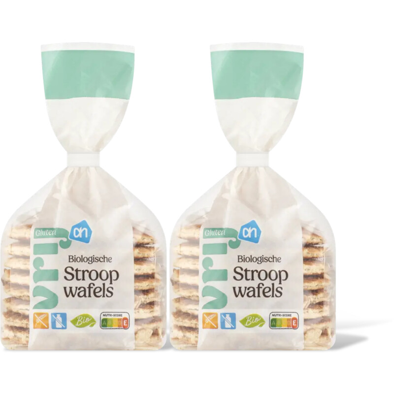 AH Glutenvrij Biologisch stroopwafels 2-pack