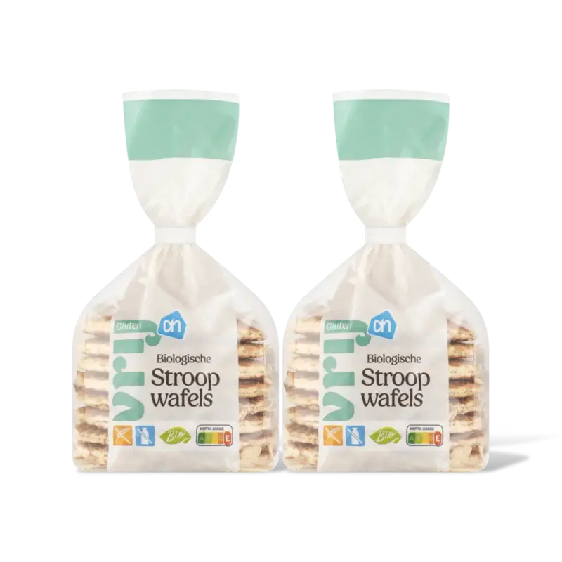 AH Glutenvrij Biologisch stroopwafels 2-pack