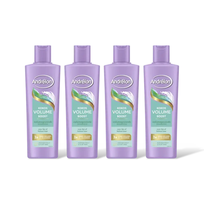 Andrélon Kokos volume boost shampoo 4-pack