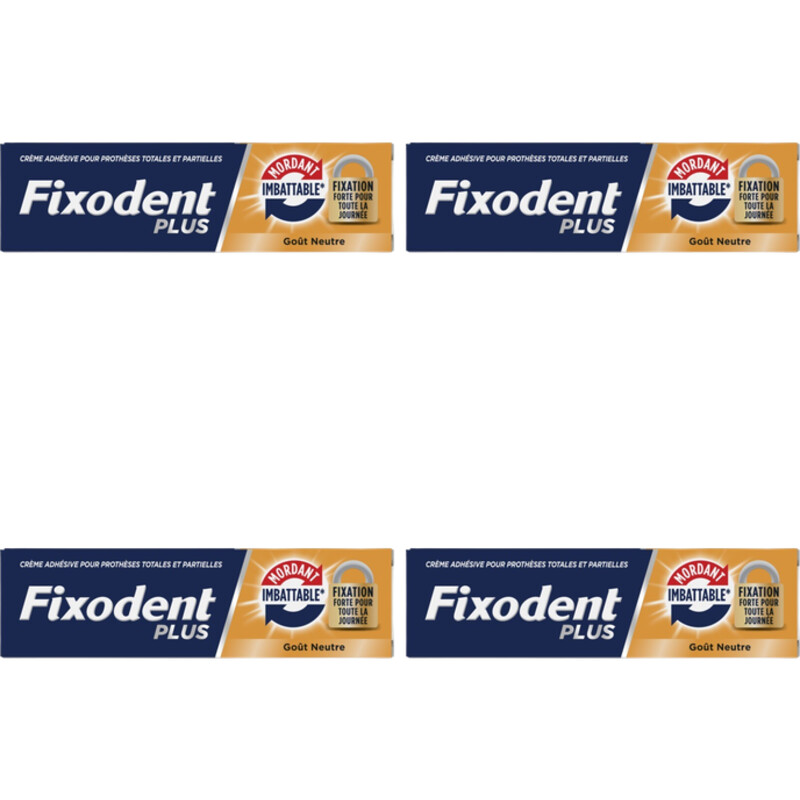 Een afbeelding van Fixodent Plus kleefpasta dual power 4-pack