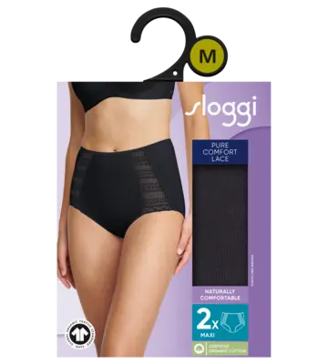 pdp-image-Sloggi Pure comfort lace maxi zwart maat XL