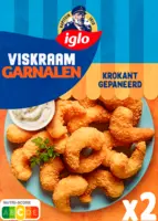 Iglo Viskraam garnalen krokant gepaneerd