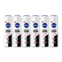 NIVEA Black & white org deodorant spray 6-pack