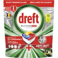 Een afbeelding van Dreft Platinum plus vaatwascapsules citroen