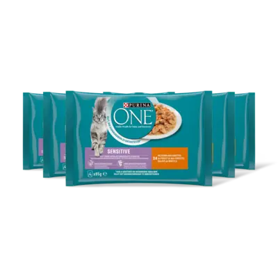 pdp-image-Purina ONE Sensitive met kip en wortels 5-pack