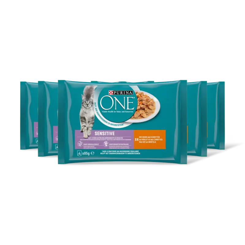 Sensitive met kip en wortels 5-pack