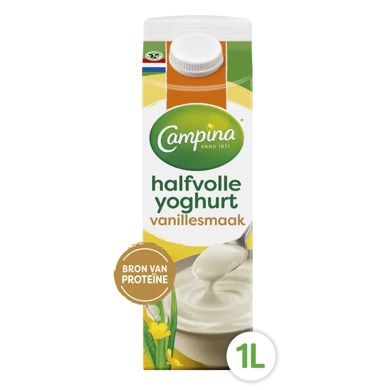 Campina Halfvolle yoghurt vanillesmaak
