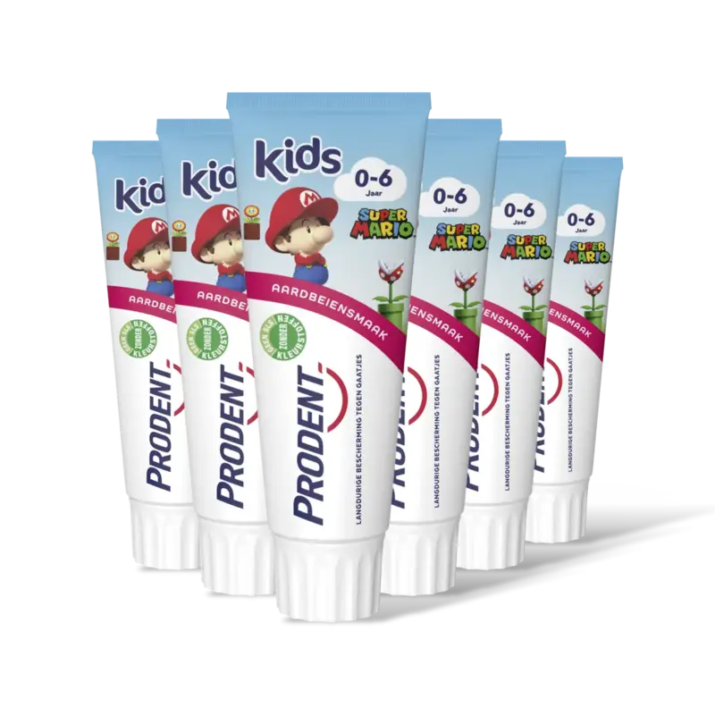 Prodent Tandpasta Mario kids 0-6 jaar 6-pack